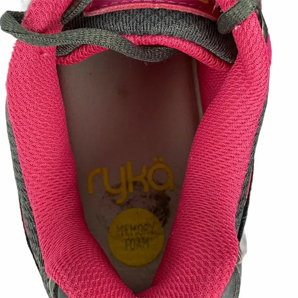 Ryka Womens Resolute SMT Memory Foam‎ Running Shoes Sneakers Grey Pink Sz 8.5 M